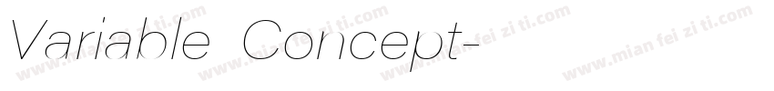 Variable Concept字体转换